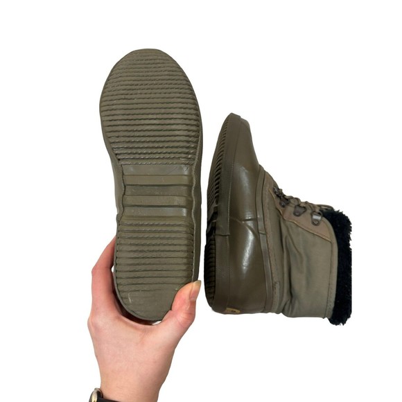 Women's Sorel Green Winter Insulated Waterproof Snow Boots Size Women 8‎ Youth 6 - Picture 8 of 10